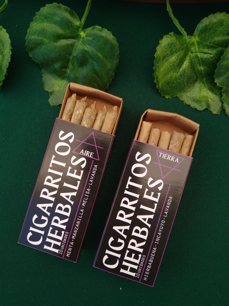 cigarros herbales por diez unidades (aclara que variedad queres al final de tu pedido)