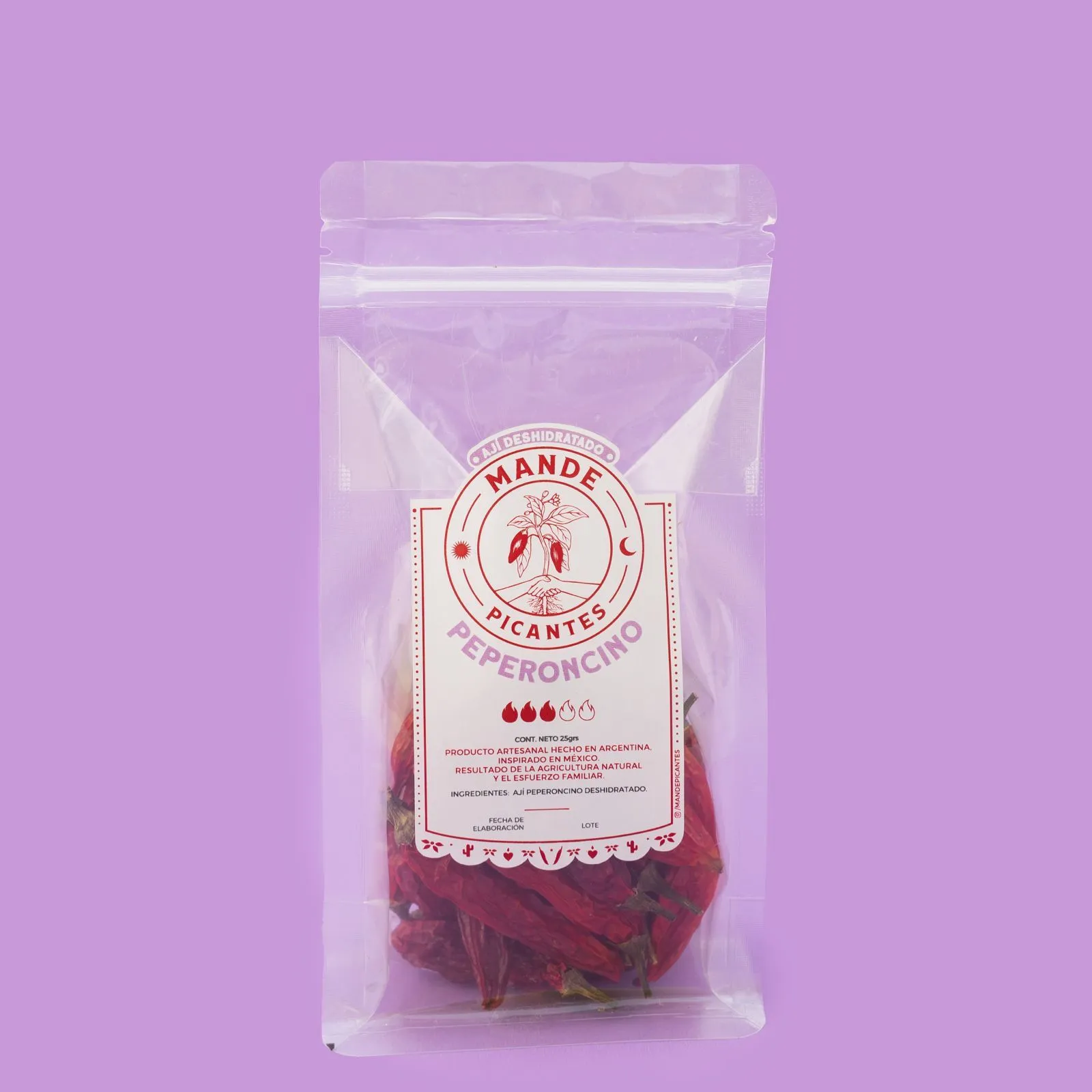 Peperoncino deshidratado